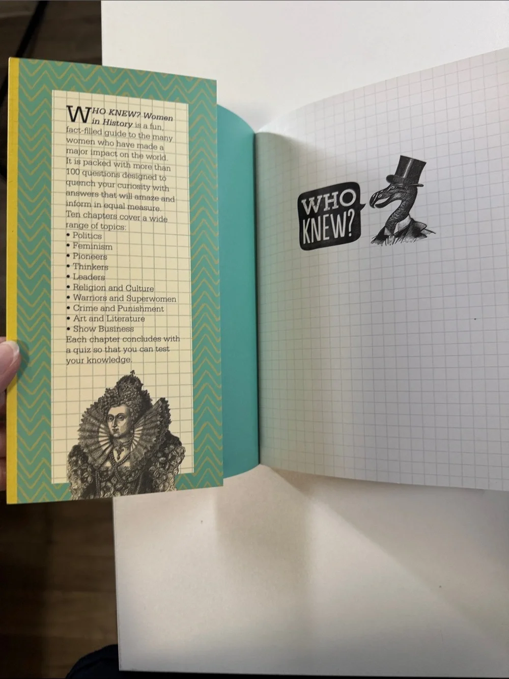 Who Knew? Women in History by Sarah Herman - Yellow & Teal Paperback